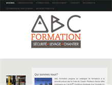 Tablet Screenshot of abc-formation-conseil.com